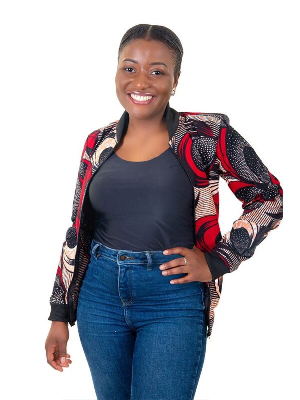 Dahlia Bomber Jacket Red