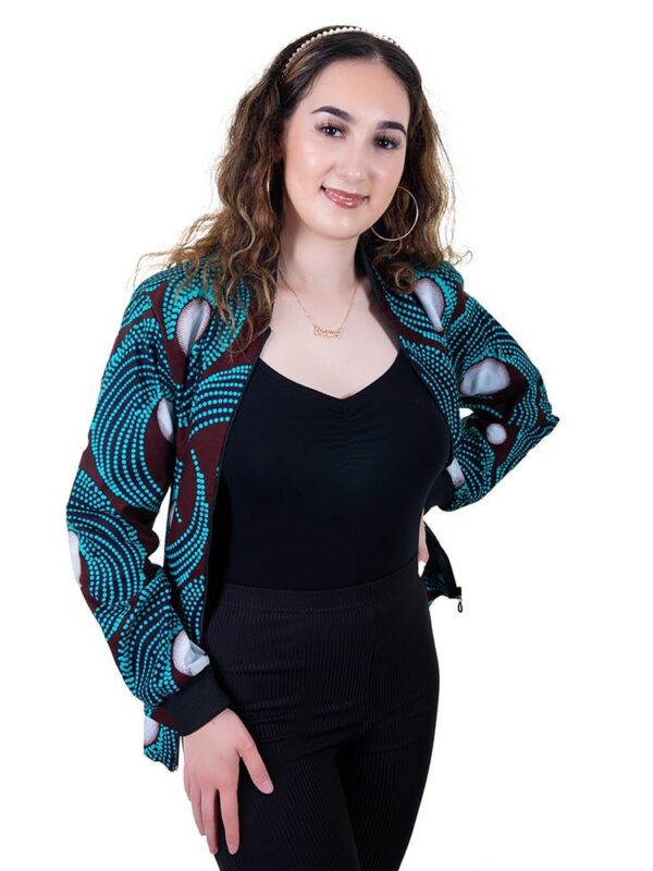 Dahlia Bomber Jacket Teal
