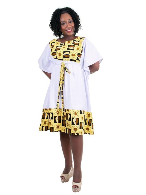 White and Tan Boubou